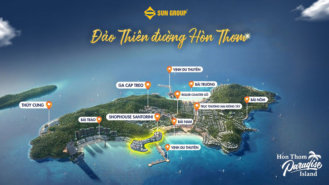 Quy hoạch chi tiết tại dự án Sun Paradise Island Hòn Thơm
