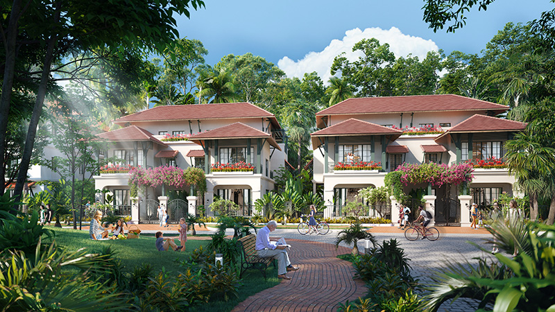 “Ngôi làng nhiệt đới” Sun Tropical Village tại Bãi Kem, nam Phú Quốc.
